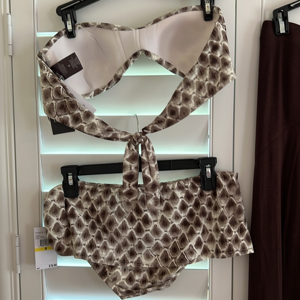 Vince Camuto Swimsuit and Kenneth Cole Maxi Dress Coverup - Picture 5 of 11